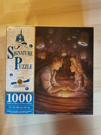 Puzzle signature disney raiponce