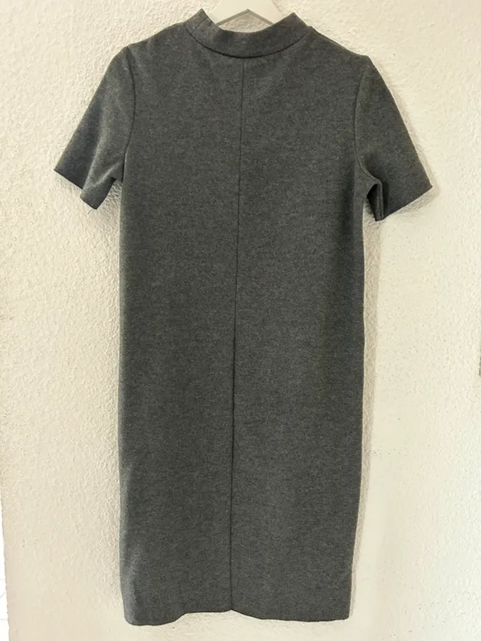Robe d’hiver droite grise - photo numéro 3