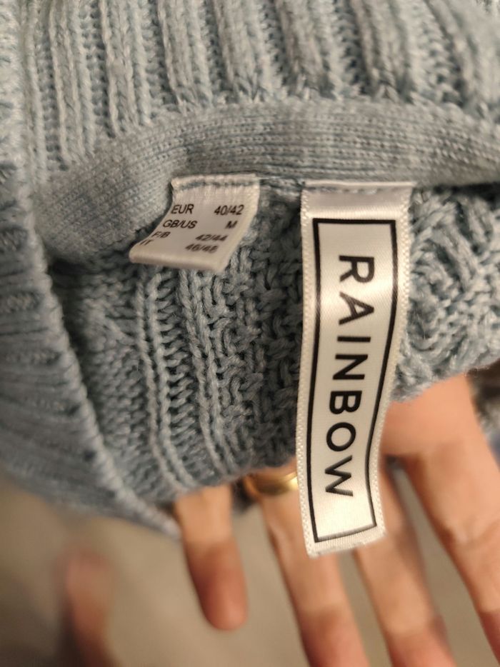 Pull rainbow bleu clair 40 42 - photo numéro 4