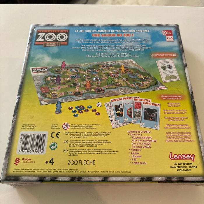 Jeux de société, une saison au zoo, le jeu du soigneur - photo numéro 2