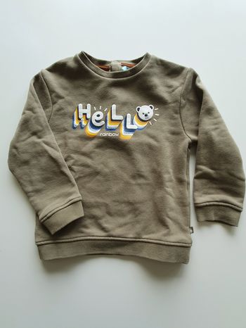 Sweat-shirt vert Obaïbi 23 mois