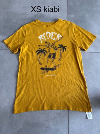 Tee shirt XS moutarde kiabi