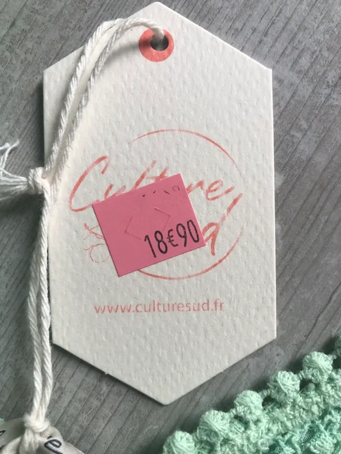 BB- Blouse à bretelles « culture sud » menthe T u NEUVE - photo numéro 8