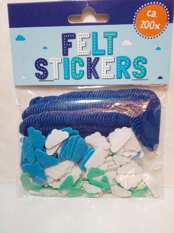 Autocollants feutrine "Nuage" scrapbooking