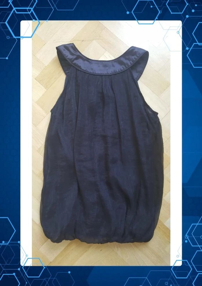 Top blouse sans manche noir taille unique - photo numéro 2