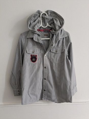 Chemise garçon a capuche creeks 8 ans