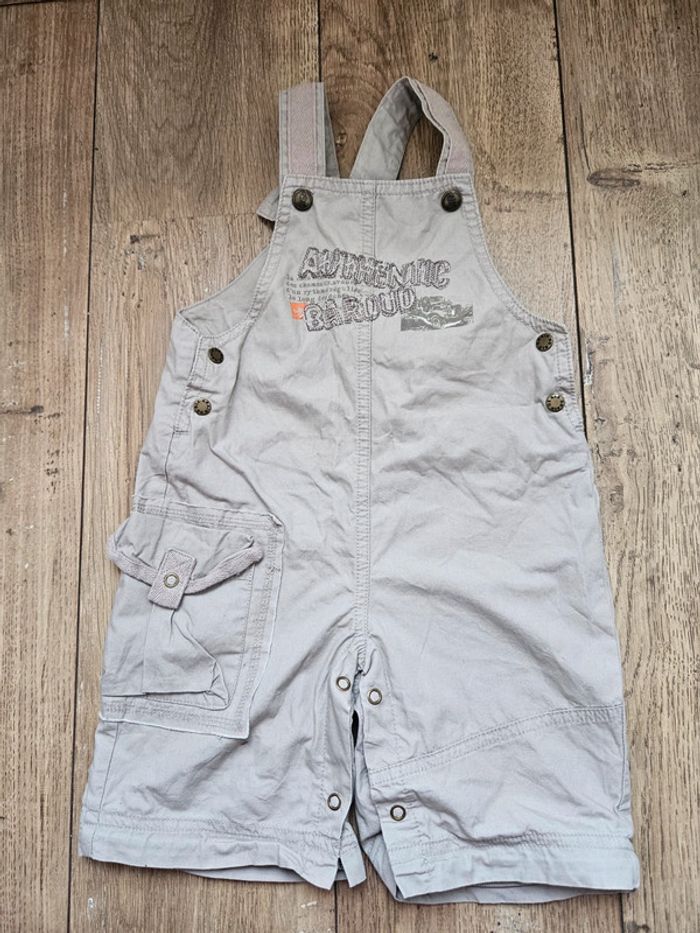 Salopette fine beige Grain de blé 18 mois