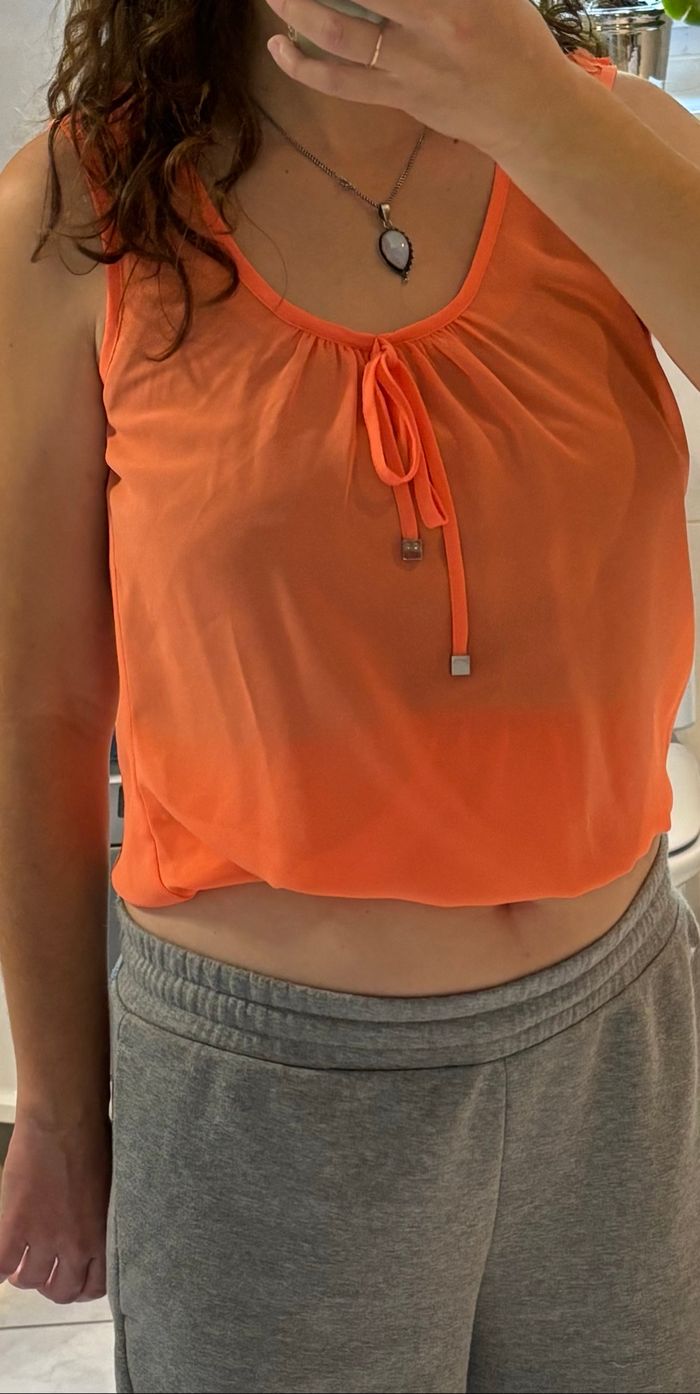 Top transparent orange breal - photo numéro 5