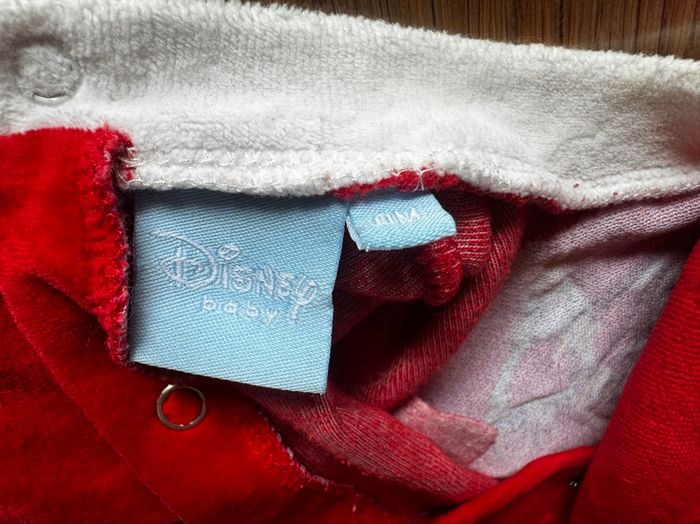 Pyjama Disney rouge nouveau-né (0 mois) - photo numéro 3