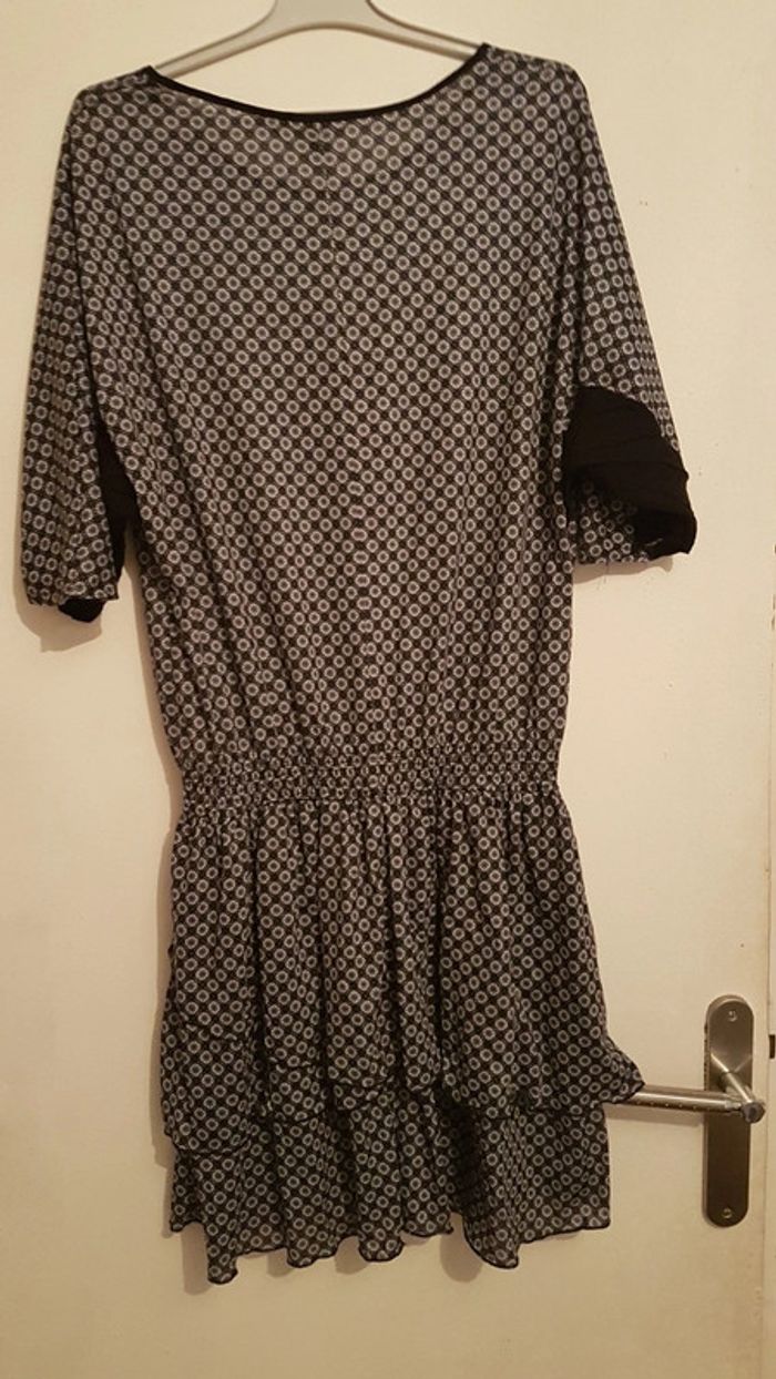Robe fleurie bleu ming collection L - photo numéro 2