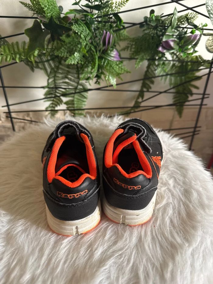 Basket kappa noir et orange pointure 25 - photo numéro 2