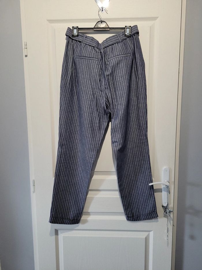 Pantalon rayé bleu et blanc Creeks - photo numéro 4