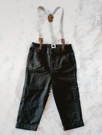 Pantalon à bretelles 12m