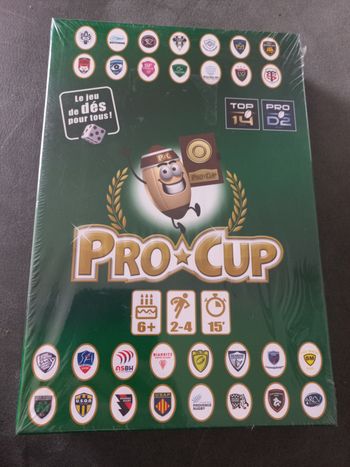 Jeu société dés pro cup rugby top 14 d2