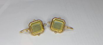 Boucles d'oreilles carrées