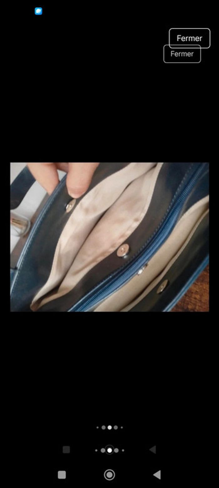 Sac à main cuir style vintage dressing excellent état - photo numéro 9