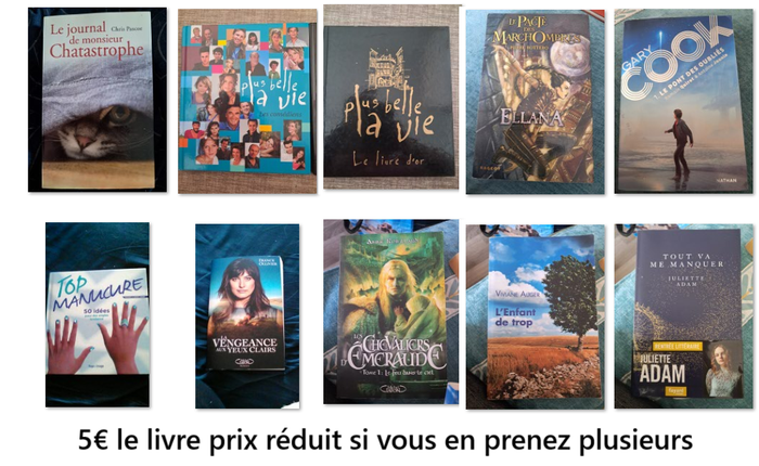 5 euros le livre