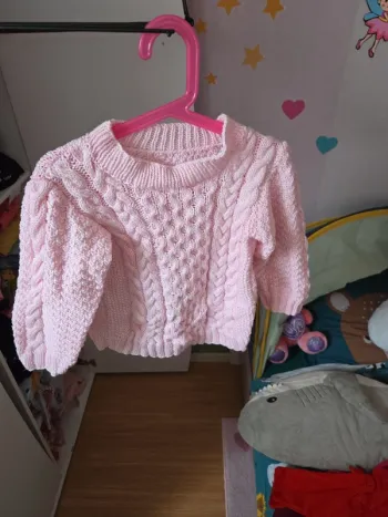 Pull fait main taille 8 ans