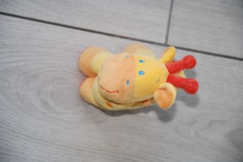 Doudou Girafe Pommette jaune orange