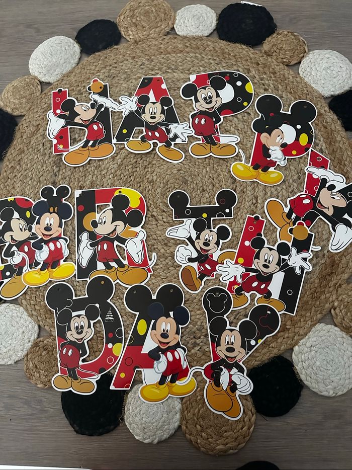 Guirlande « Happy Birthday » Mickey