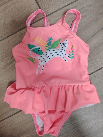 Maillot de bain 1 piece 9 mois animal