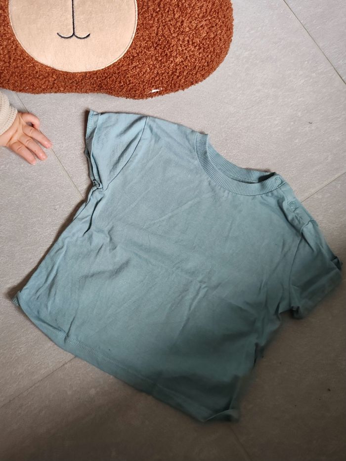 T-shirt bleu tex 12m