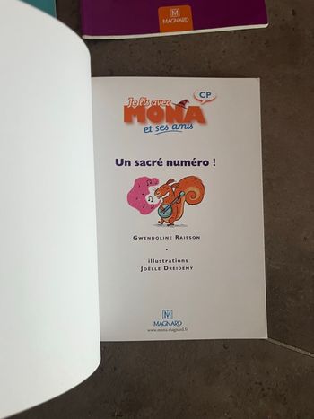 Lot de Lot de 6 livres première lecture CP – “Je lis avec Mona et ses amis