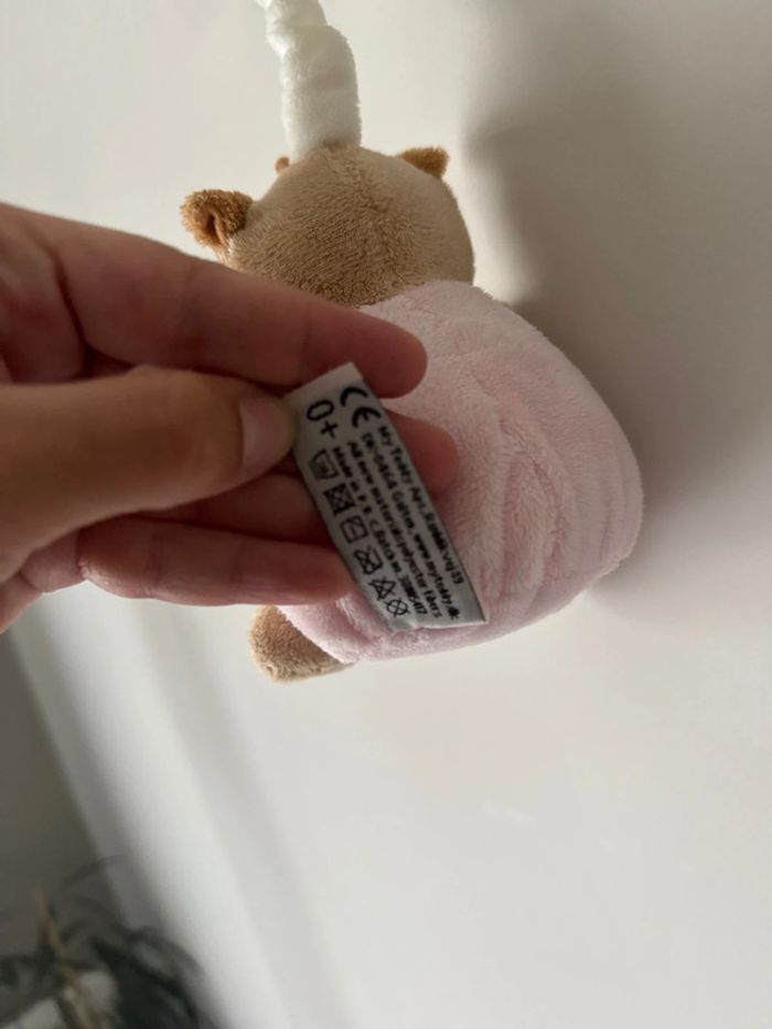 🧸 mobile musical transportable  my Teddy- bébé fille - hibou nuage - transportable - très bon état - photo numéro 4