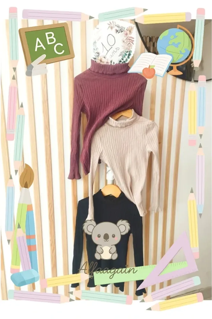 Lot sous pulls c&a fille 8/10ans