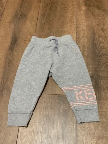 Jogging Kenzo 12 mois gris clair et rose