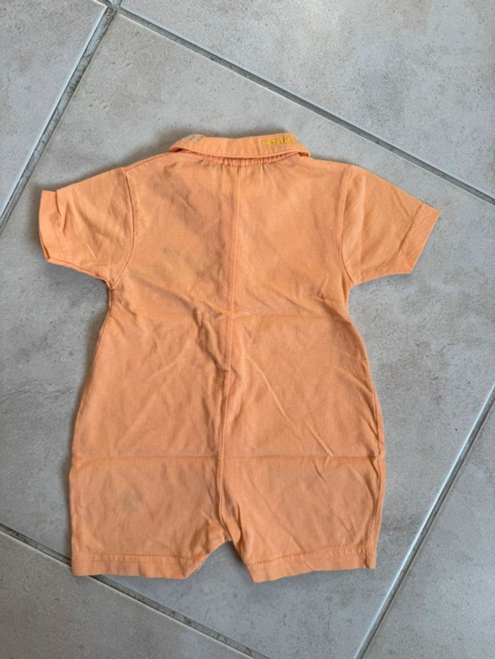 Combinaison bébé orange été - photo numéro 2