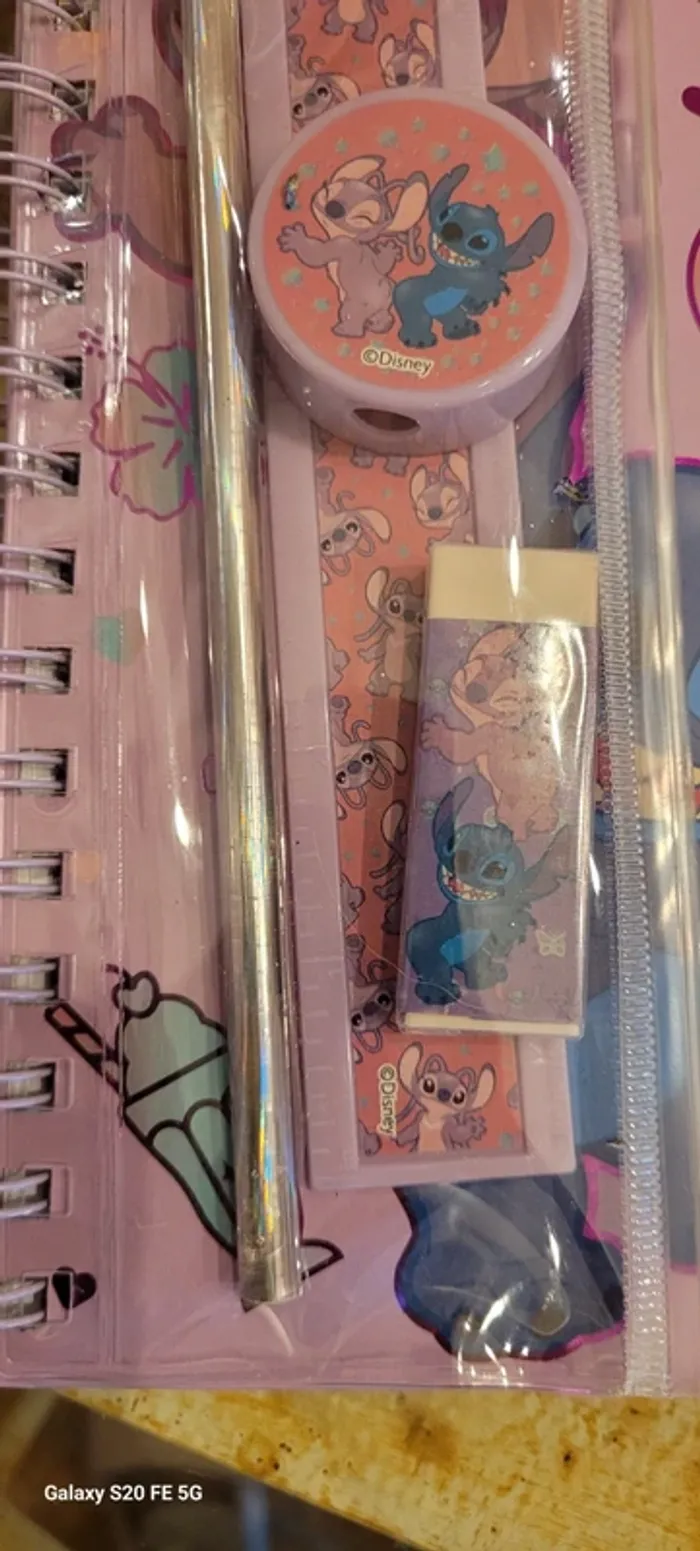 Carnet de notes et accessoires Stitch Angel Disney - photo numéro 6
