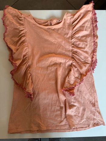 Teeshirt manches chauves souris saumon