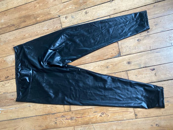 Caleçon legging Rainbow noir aspect latex 44/46