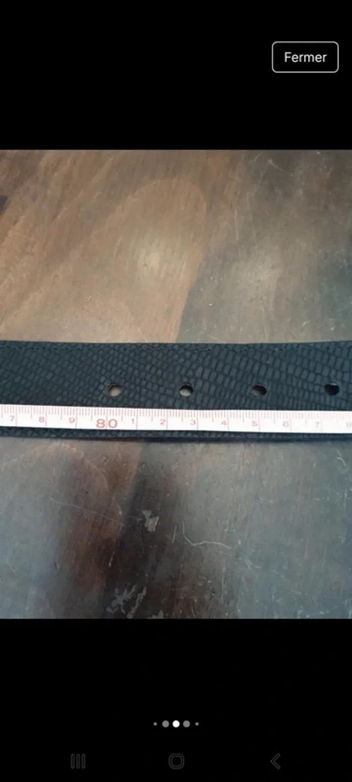 Ceinture homme Angelo de Lombardi cuir 85cm - photo numéro 14