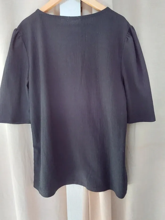 Blouse noire manches 3/4 - photo numéro 5