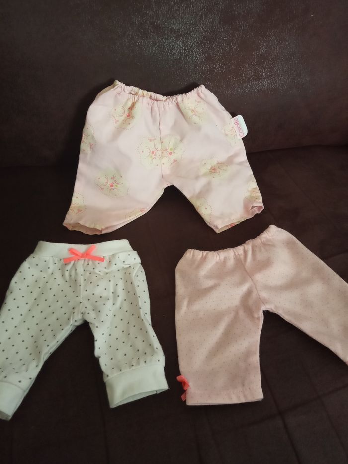 Lot de 3 Pantalons "Corolle" pour poupons 36cm et 42cm - photo numéro 1
