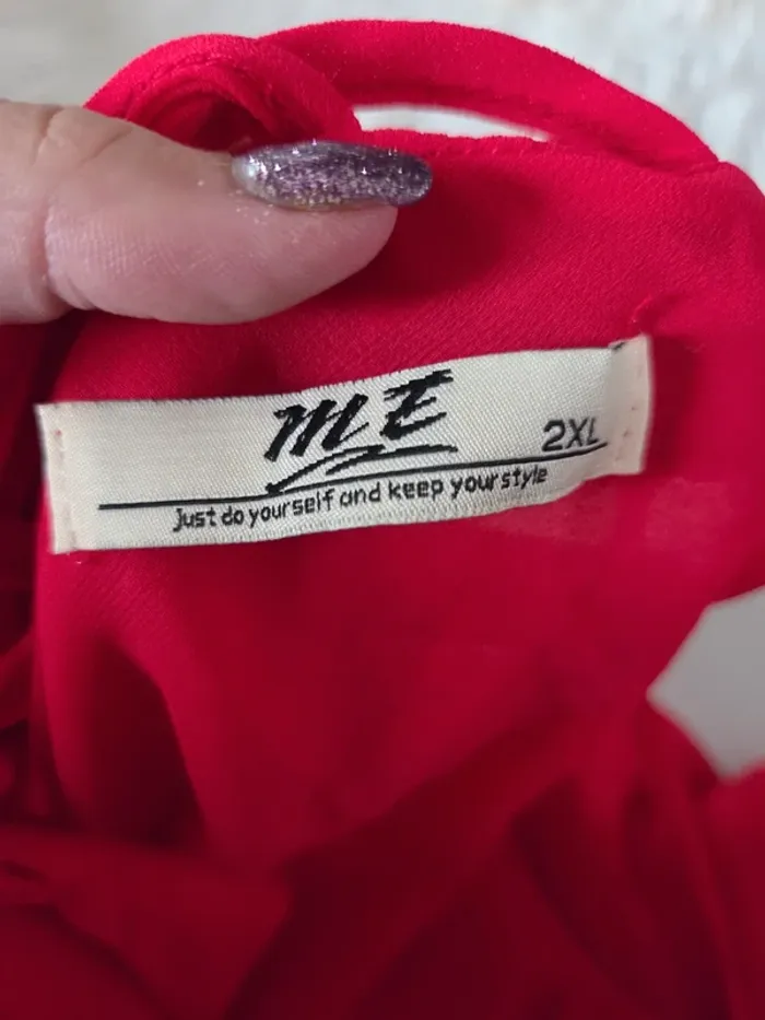 Top femme Rouge T 2XL 46 48 - photo numéro 3