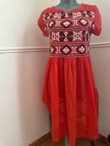 Zara robe broderies