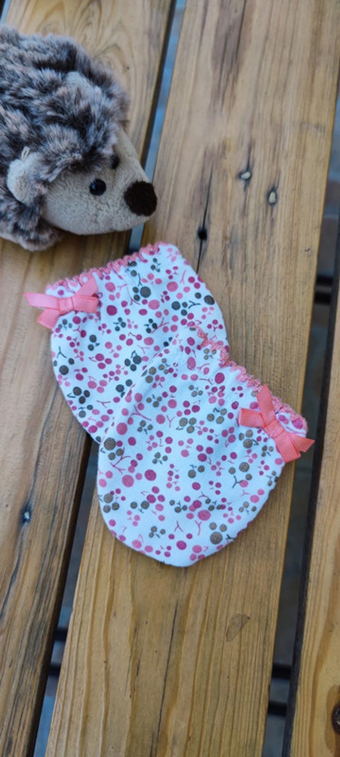 Moufles de naissance fille - T. T.U