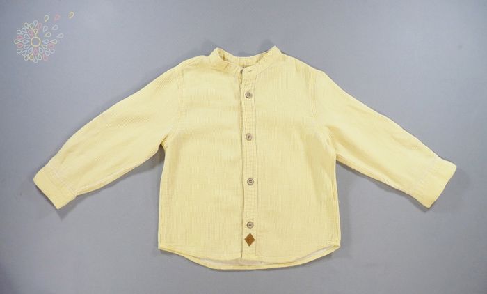 Chemise manches longues nid d'abeille jaune Kiabi 3 ans 90 – 97 cm garçon