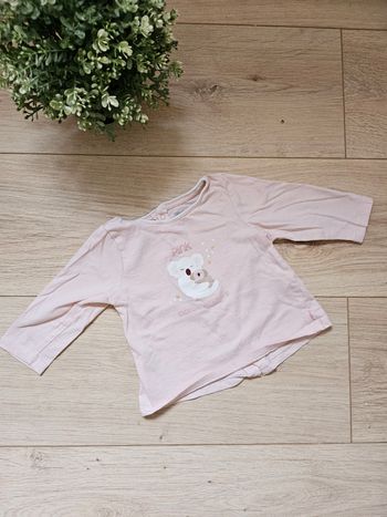 Tee shirt rose Obaibi 6 mois 🌸