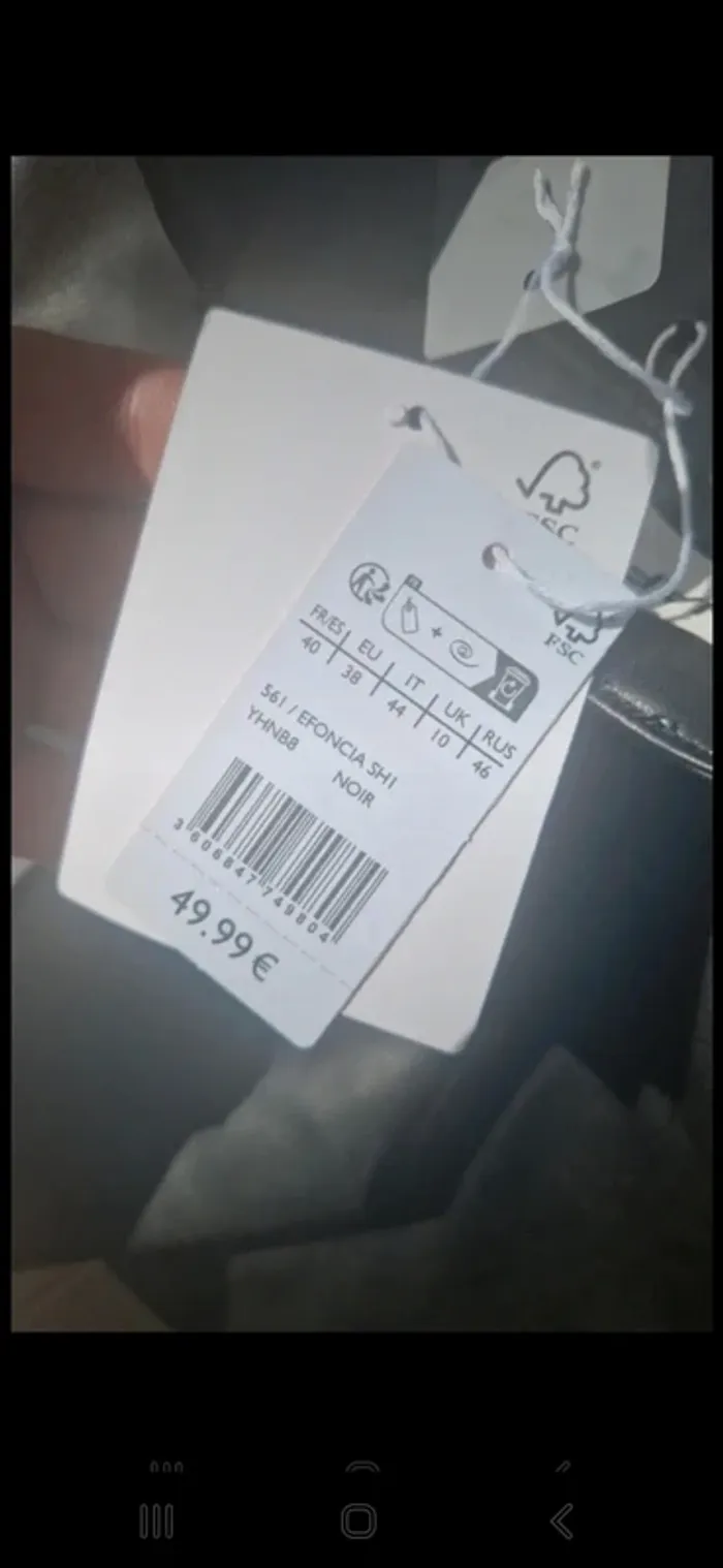 Short femme noir taille 40 neuf avec étiquette naf naf - photo numéro 5