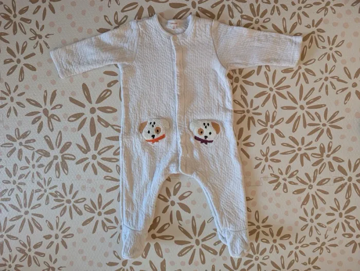 Pyjama avec pied motif chiens Catimini 6 mois