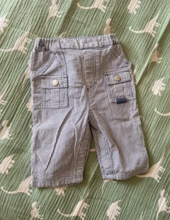 Pantalon cargo rayé