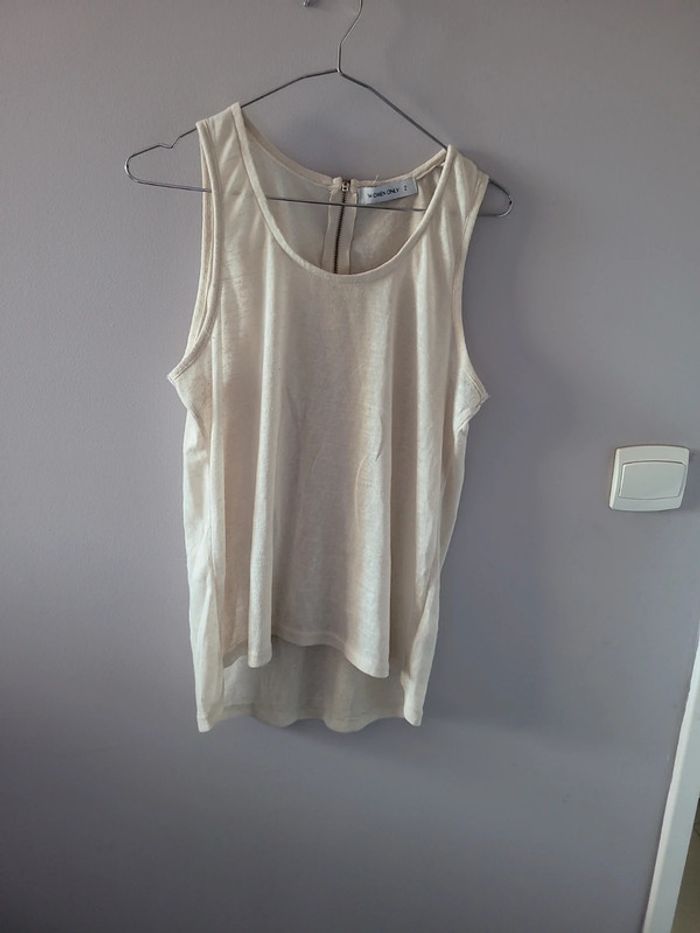 Débardeur crème taille 2 Women Only