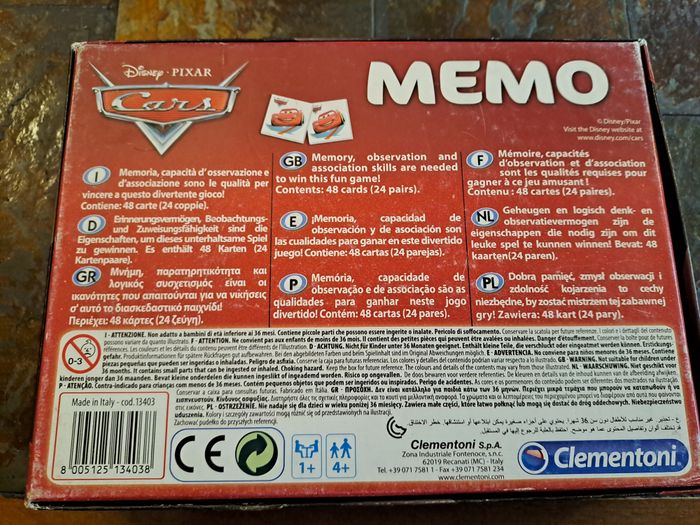 Loto Mémo Cars - photo numéro 2