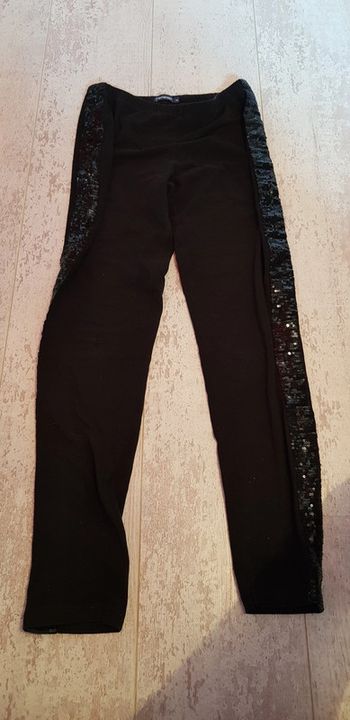 Leggings noir à sequins
