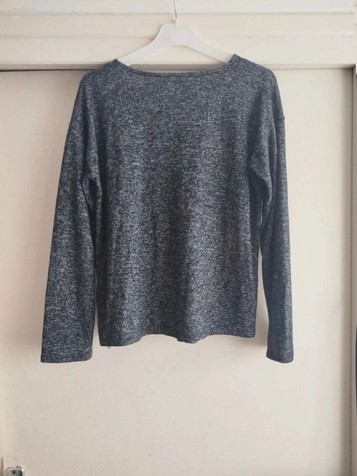 Pull  gris anthracite - photo numéro 2