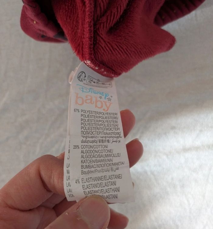 Pantalon jogging bordeaux Minnie Mouse - Disney Baby 24 mois - photo numéro 4